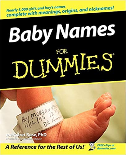Baby Names For Dummies Paperback